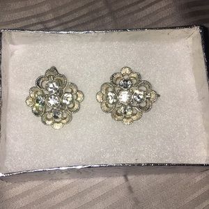 Glamorous vintage clip on earrings